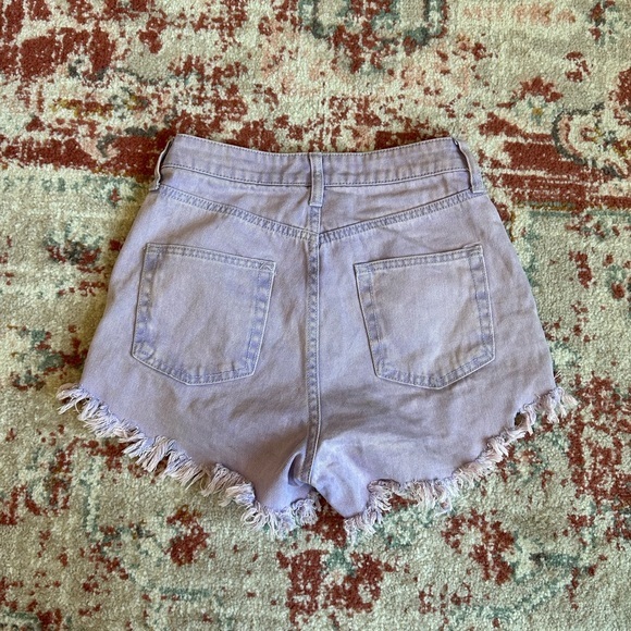 Wild Fable Purple‎ High Waisted Distressed Shorts - Picture 8 of 11